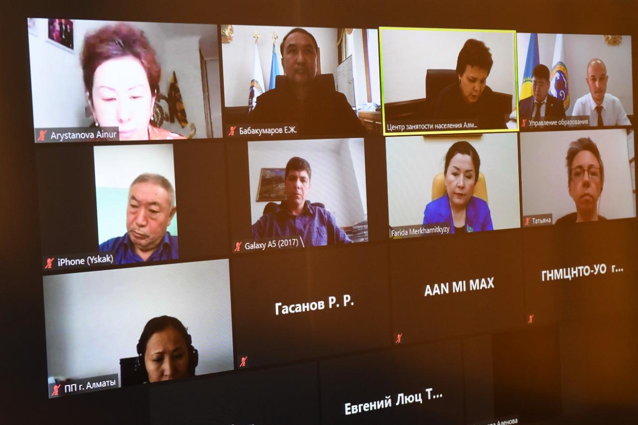 Алматыда техникалық және кәсіптік білімі бар мамандарды даярлауға қатысты онлайн-отырыс өтті