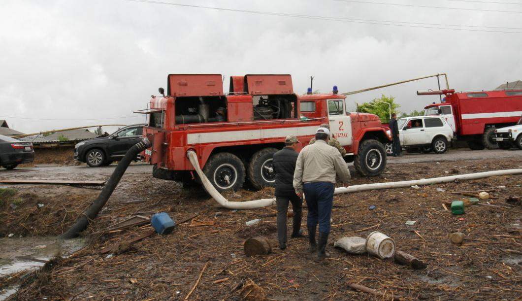 Мақтаарал: Су басқан ауылдардан 8 455 текше метр су шығарылды