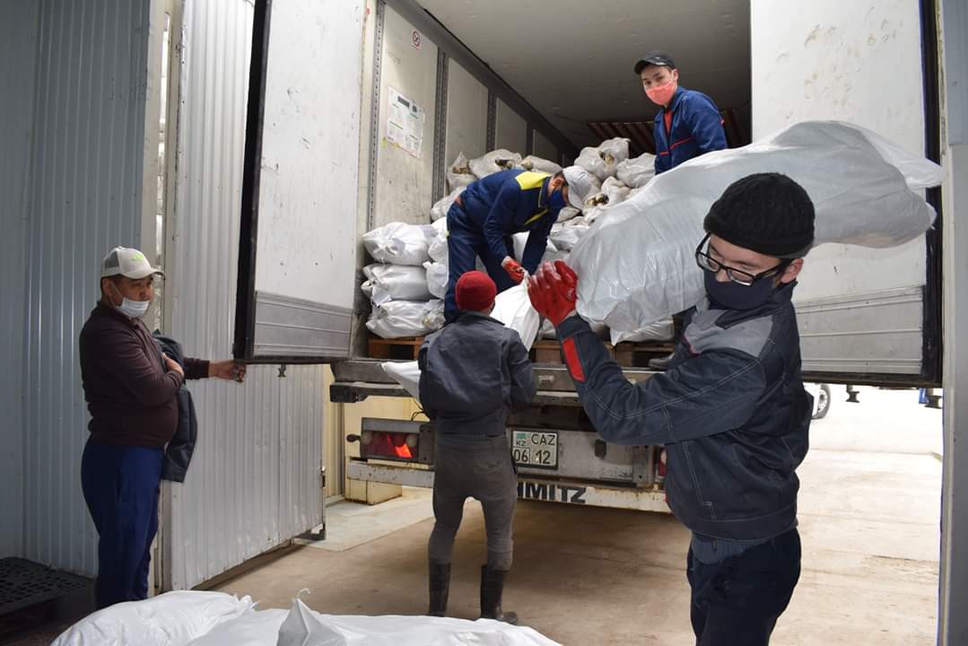 Түркістан: Атырау облысынан 12 млн теңге көлемінде гуманитарлық көмек жетті