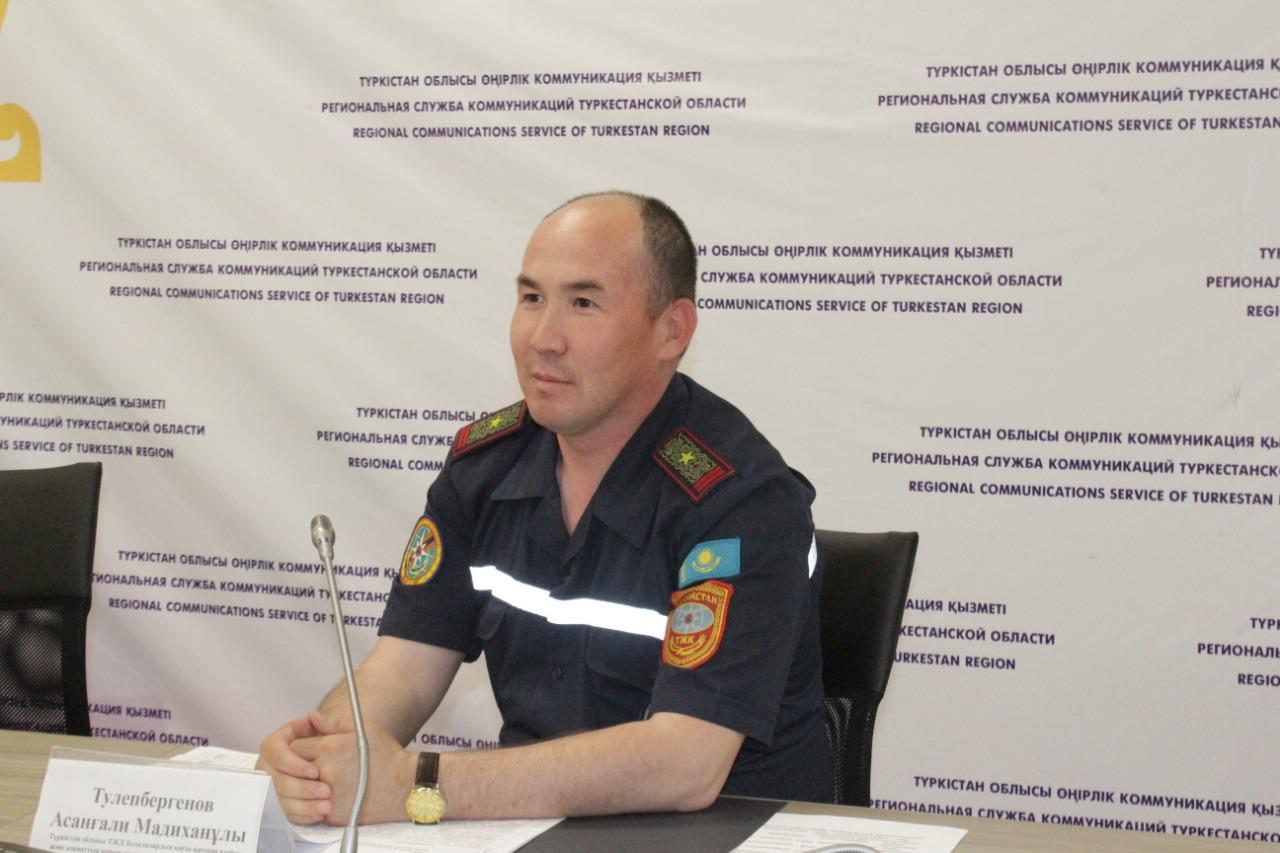 Түркістан облысында 14 өрт оқиғасы тіркелген