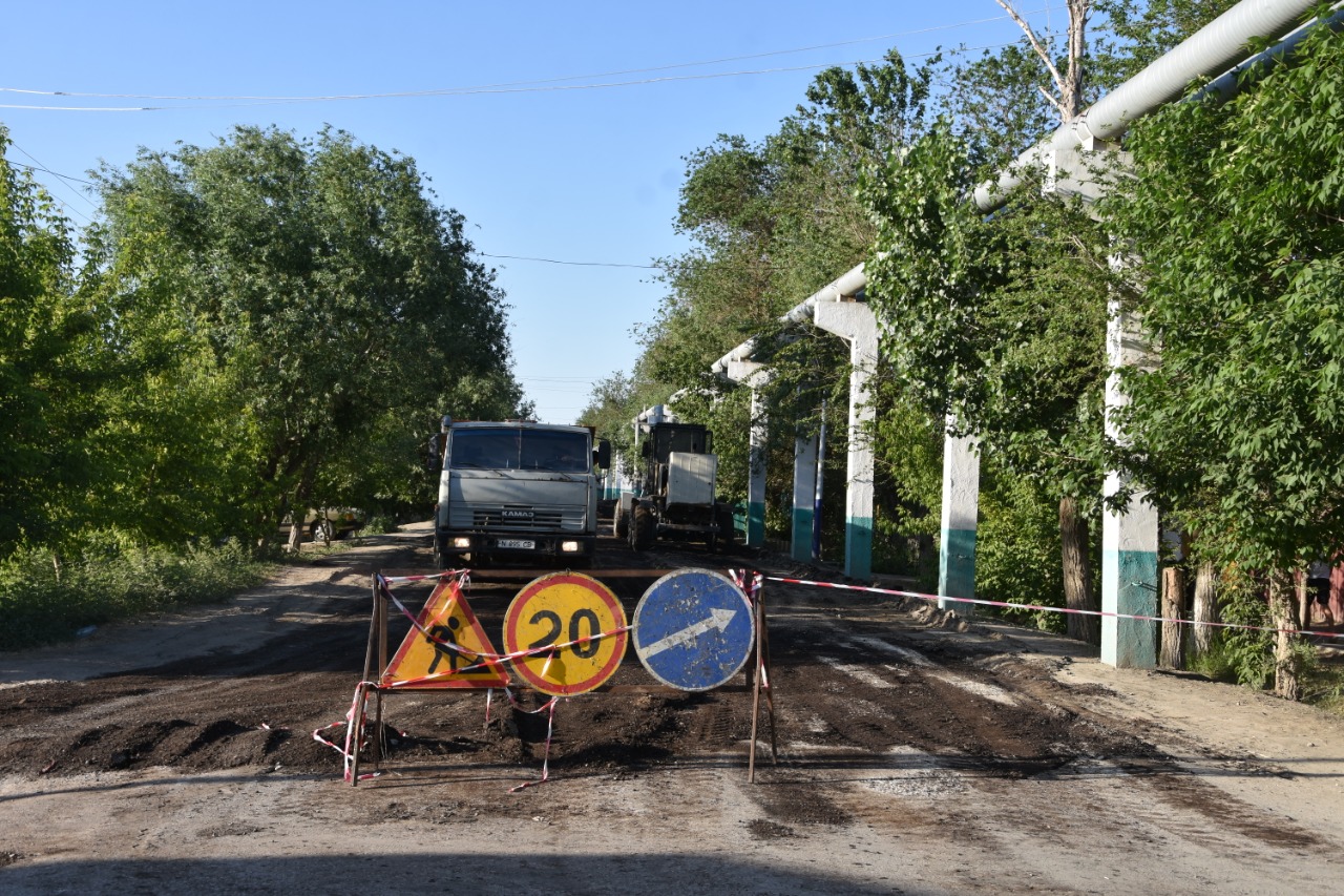 Қызылорда облысында кент көшелері жөнделіп жатыр