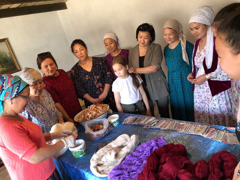 Жүн мен жіпті бояудың тәсіл мен тәлімі