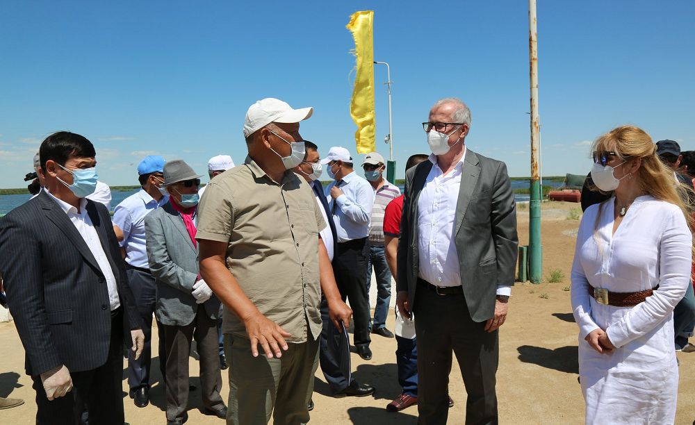 Көкарал бөгетіне неміс құрылғысы орнатылды