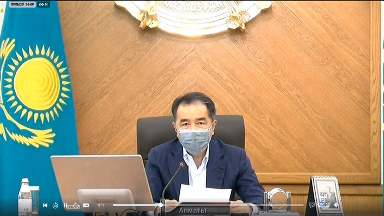 Бақытжан Сағынтаев Алматыдағы эпидемиологиялық жағдайды баяндады