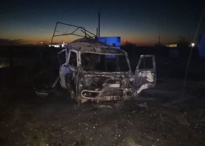 Атырау облысында көлік жарылып кетті