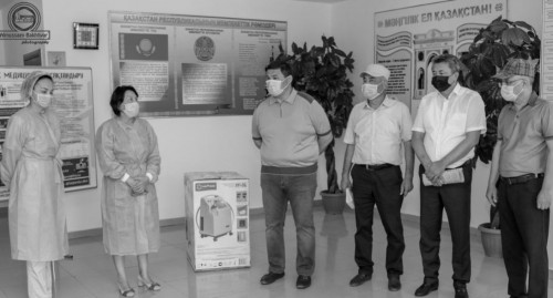 Ауруханаға кәсіпкерлер көмек берді