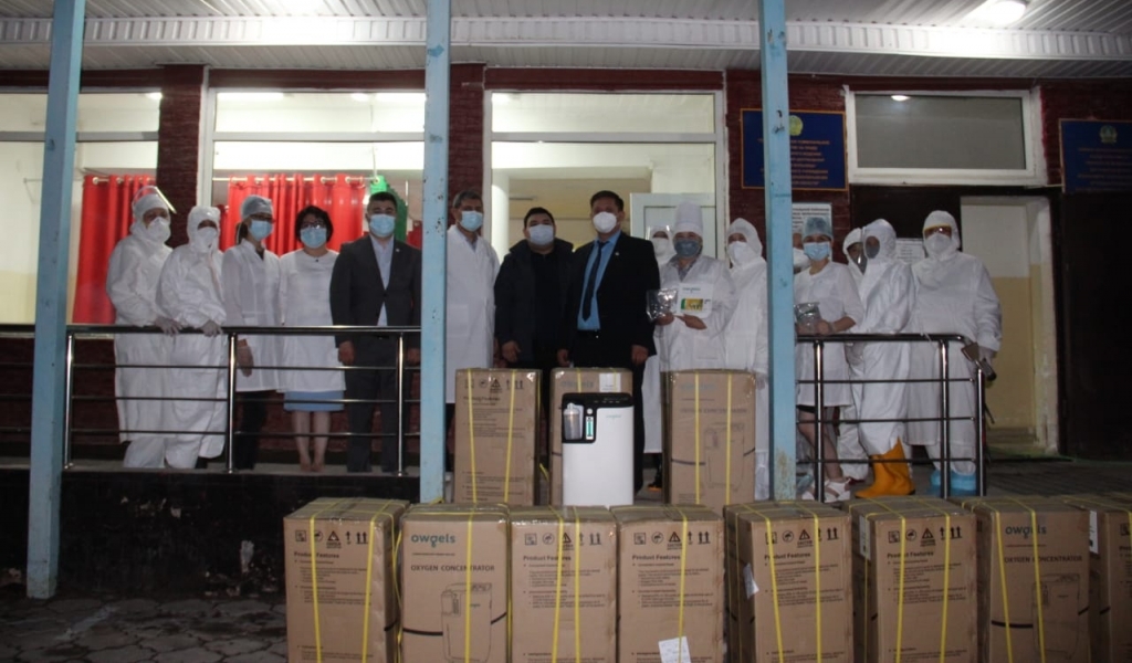 Атын айтпаған кәсіпкер ауруханаға 15 аппарат сыйлады