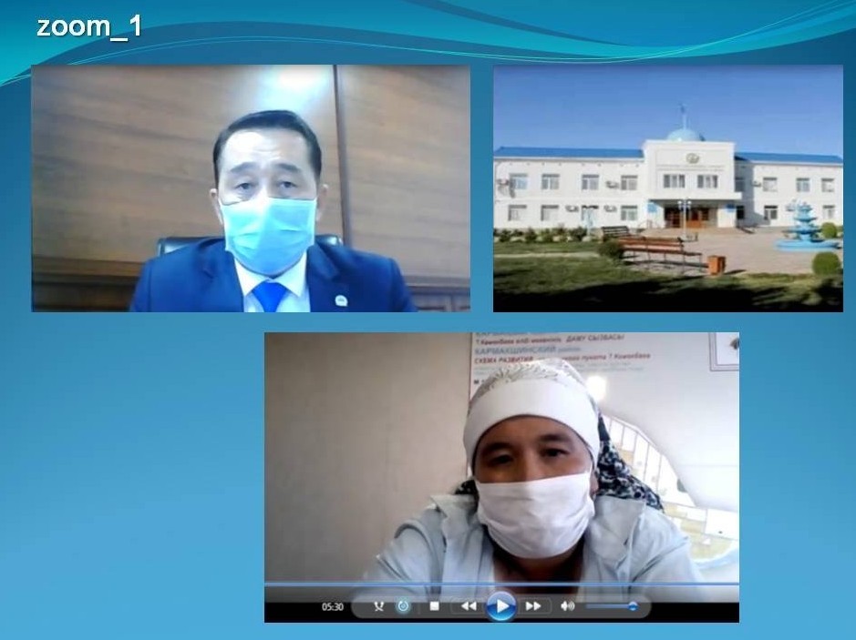 Аудан әкімі жеке қабылдауды онлайн өткізді