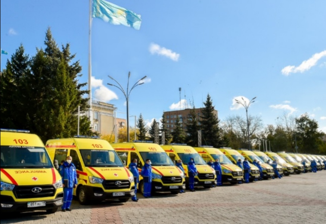 Петропавлда жедел жәрдем паркі 18 заманауи реанимобильмен толықты