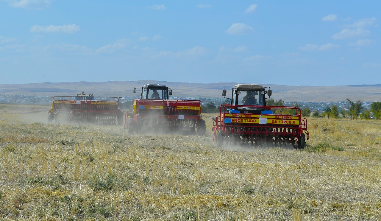Түркістанда жаңа технологиямен күздік астық егу басталды