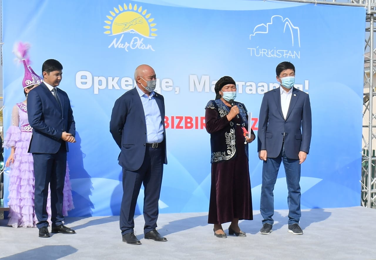 Мақтааралда Nur Otan  партиясының қолдауымен салынған 20 үй тұрғындарға табыс етілді