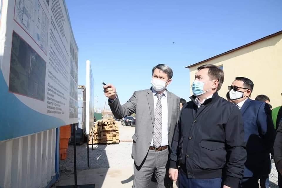 Шымкентте жаңа мектеп құрылысы қарқынды жүргізілуде 