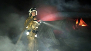 Қостанай облысында аурухана өртеніп жатыр