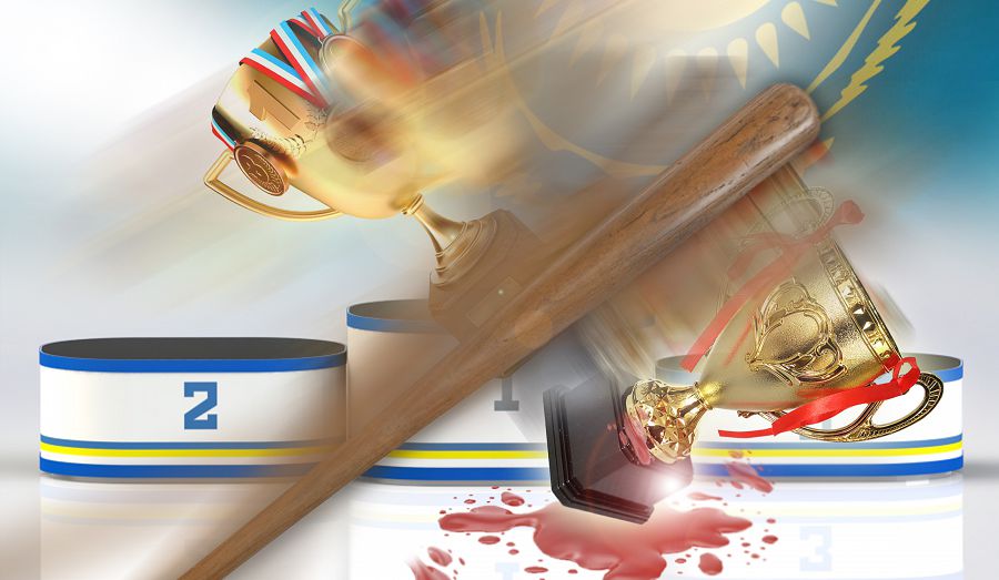 Соққыға жығылған спортшылар