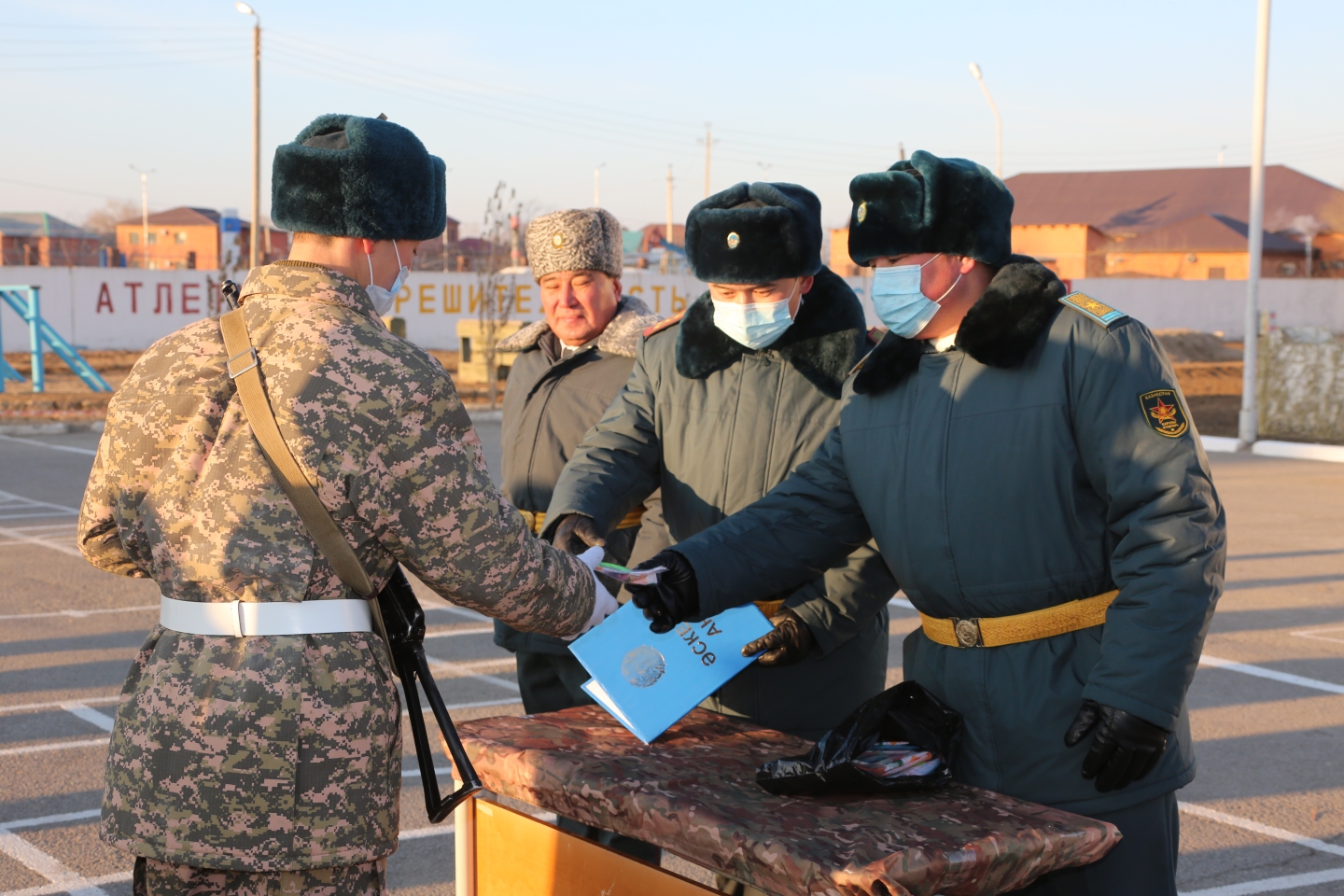 Атырауда жас сарбаздар ант қабылдады