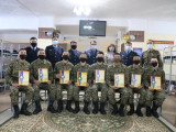 Түзеу мекемесіндегі сарбаздар марапатталды