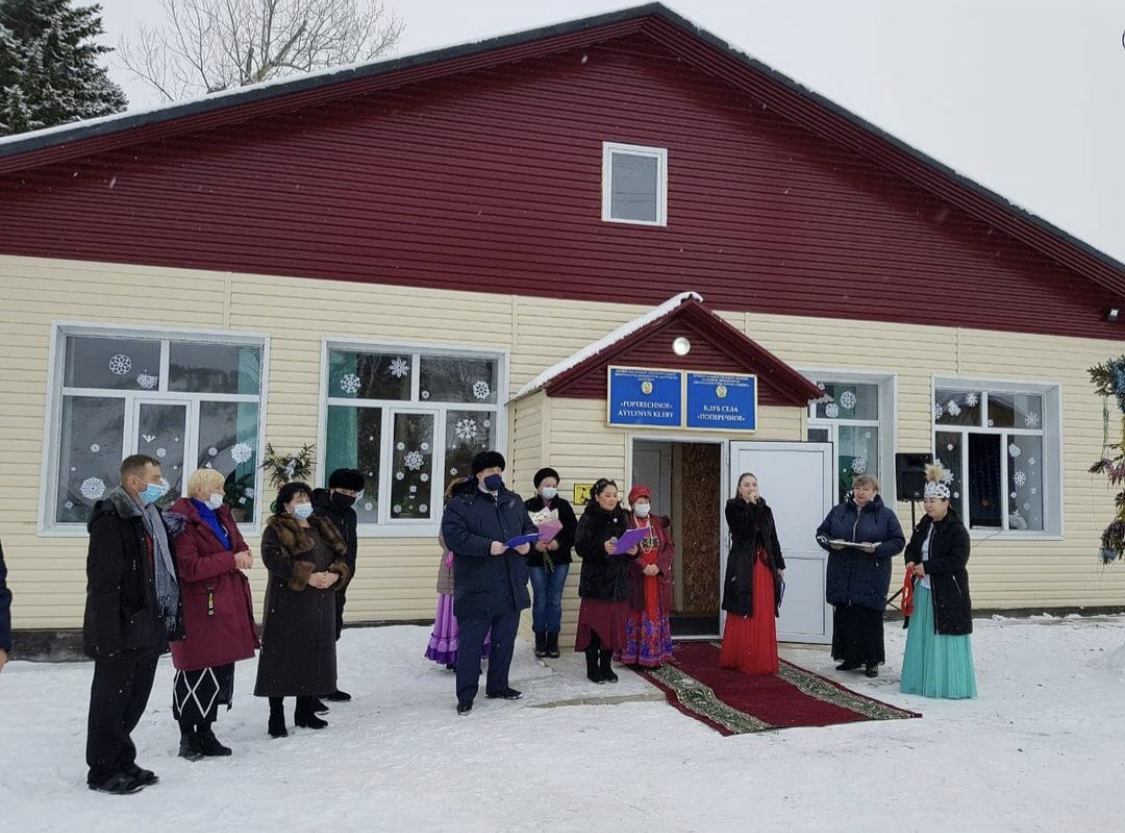 Поперечное ауылында жаңа клуб ашылды