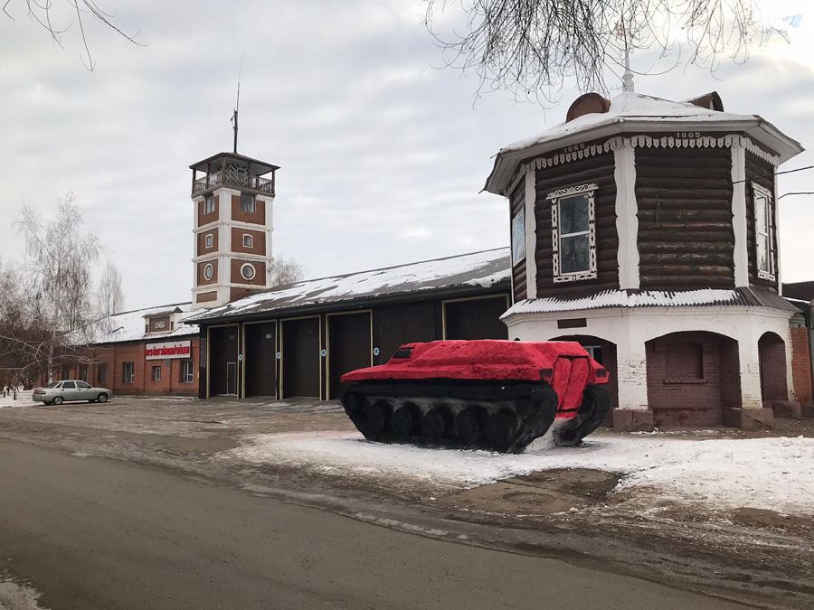 Қардан қаланған «Ақбас бұқа»