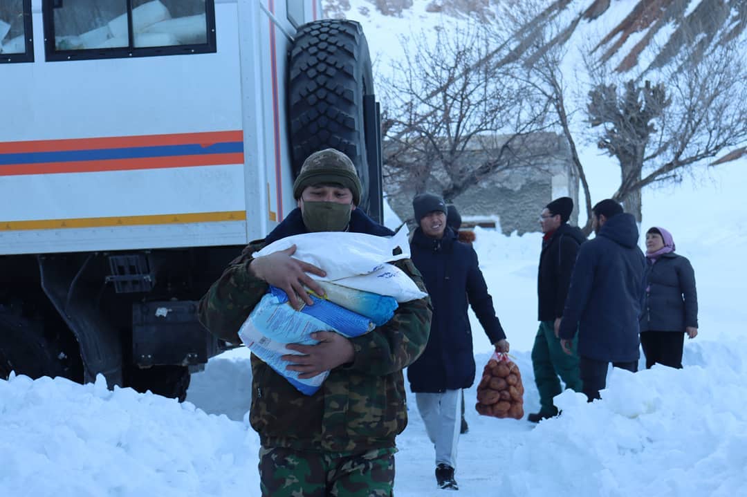 Түркістан облысында қар құрсауында қалған 40 отбасына көмек көрсетілді