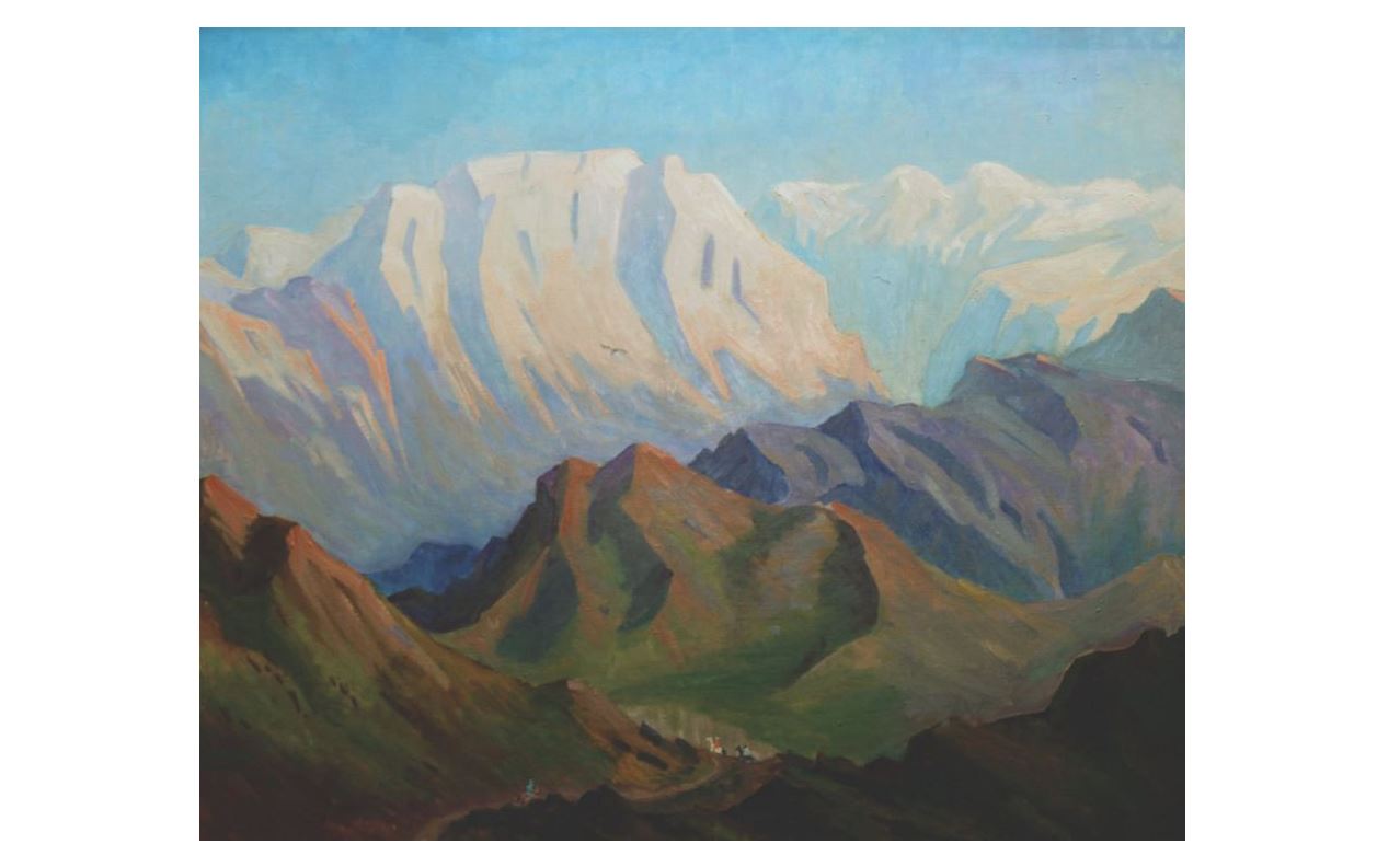 Кенеп бетіндегі көрініс