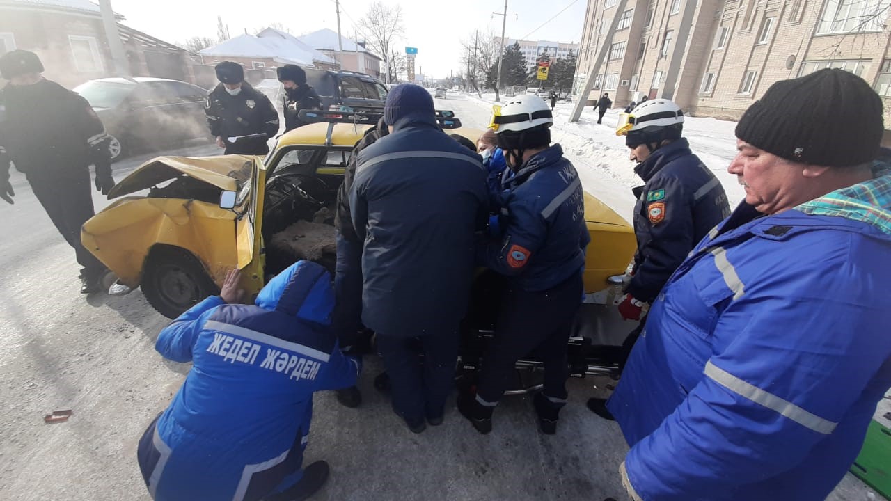Петропавлда қаланың қақ ортасында жол-көлік оқиғасы болды