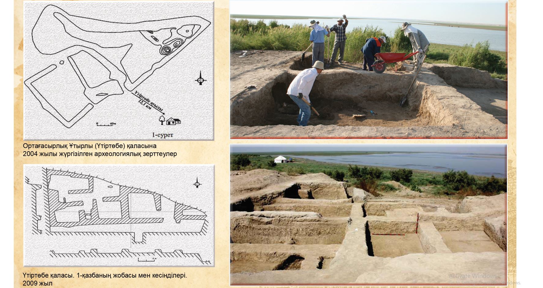 Үтіртөбе қаласы археологиялық  картаға енгізілсе...