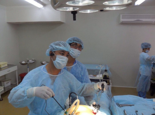 Түркістандық дәрігерлер ана мен баланы аман алып қалды