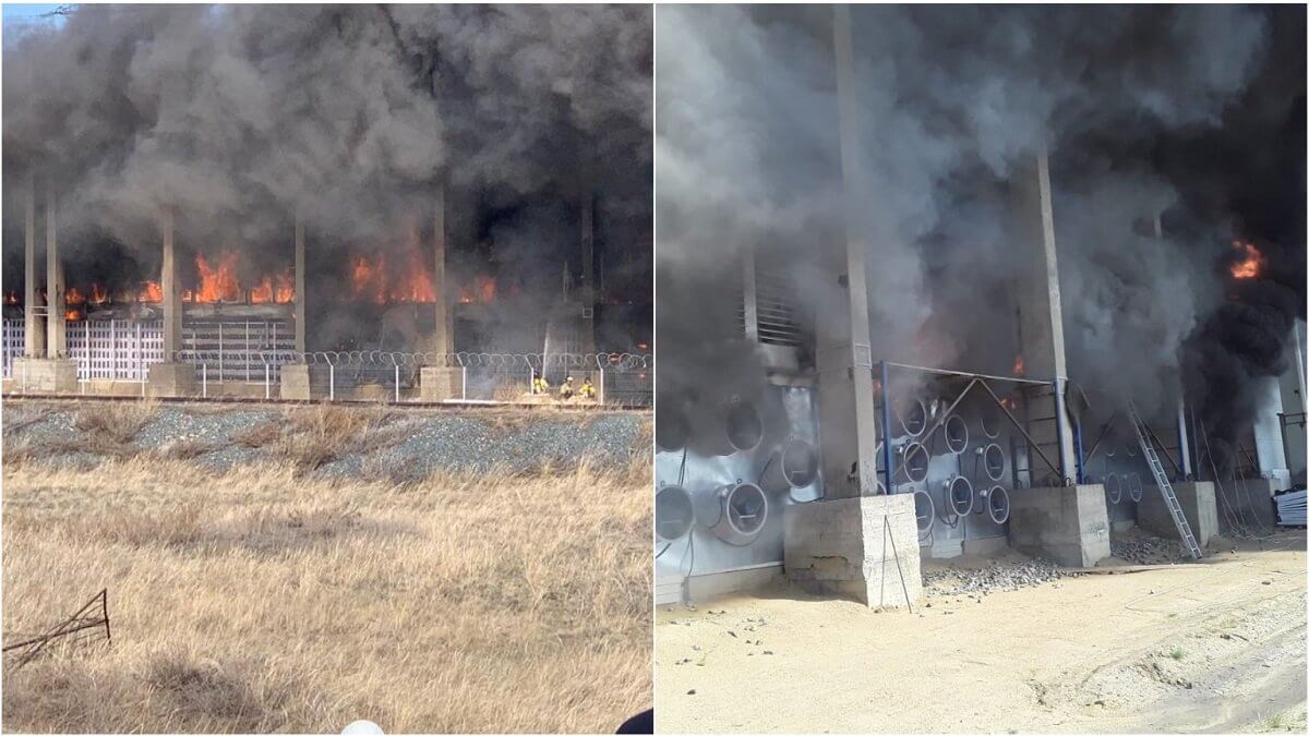 Екібастұздағы «Майнинг» фермасы отқа оранды