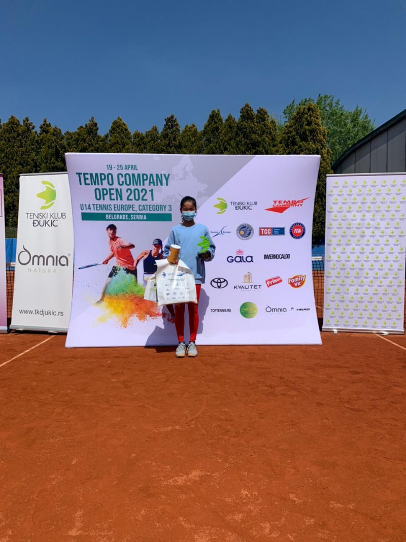 Теннис: Зара Дәркен Сербиядағы турнирдің чемпионы атанды