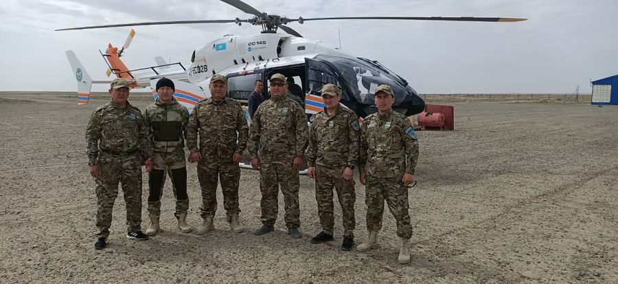 Киіктердің әуе есебі жүргізілуде