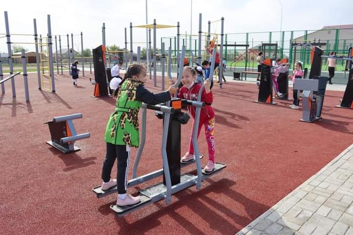 Атырау облысында жаңа үлгідегі спорт алаңы ашылды