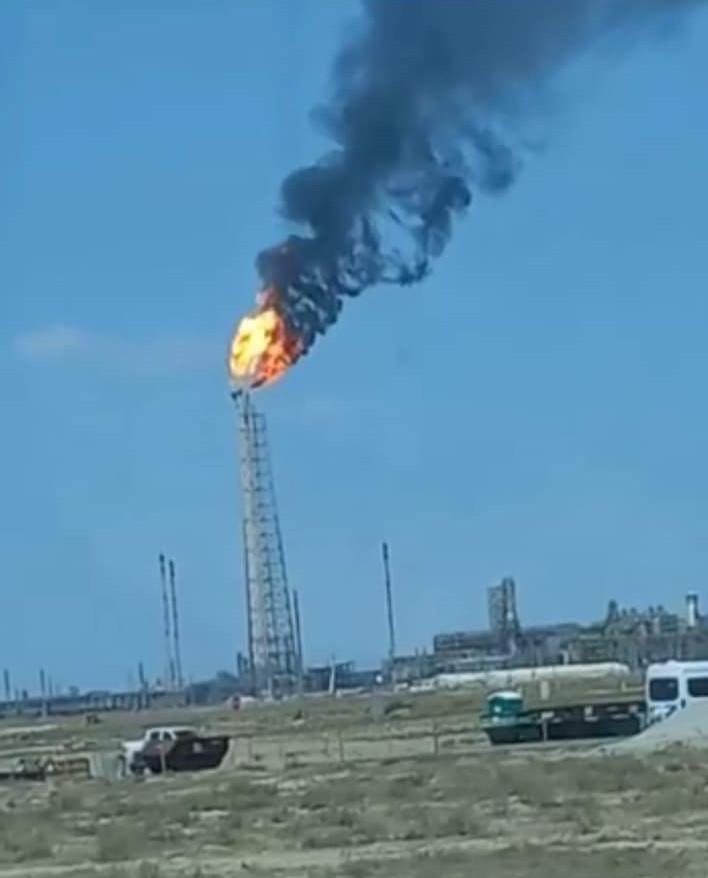 Теңіз кенішінде мұнай желісінен ақау шықты