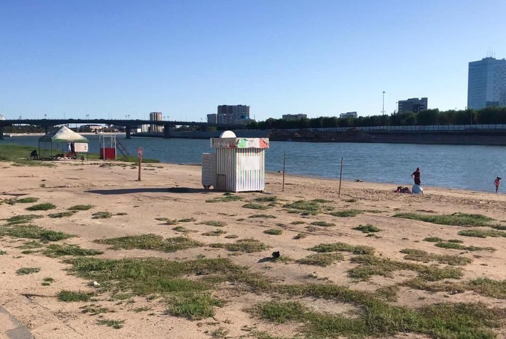 Жағажайдағы жаға ұстатқан жағдай