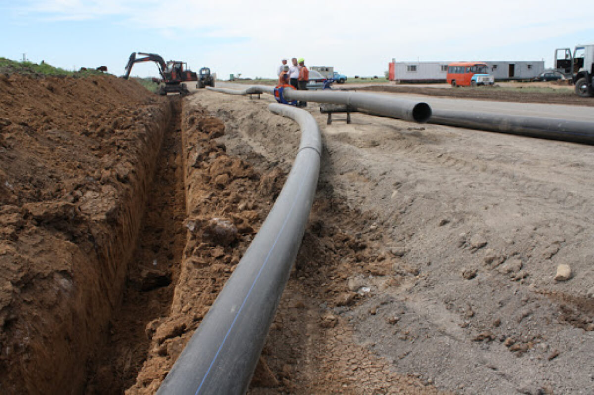 Шымкентте 3 магистралды су құбырының құрылысы жүргізілуде