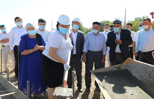 Мектептің құрылысы басталды