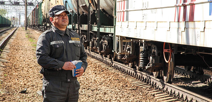 Темір жол күзеті қызметкерлері сайысты