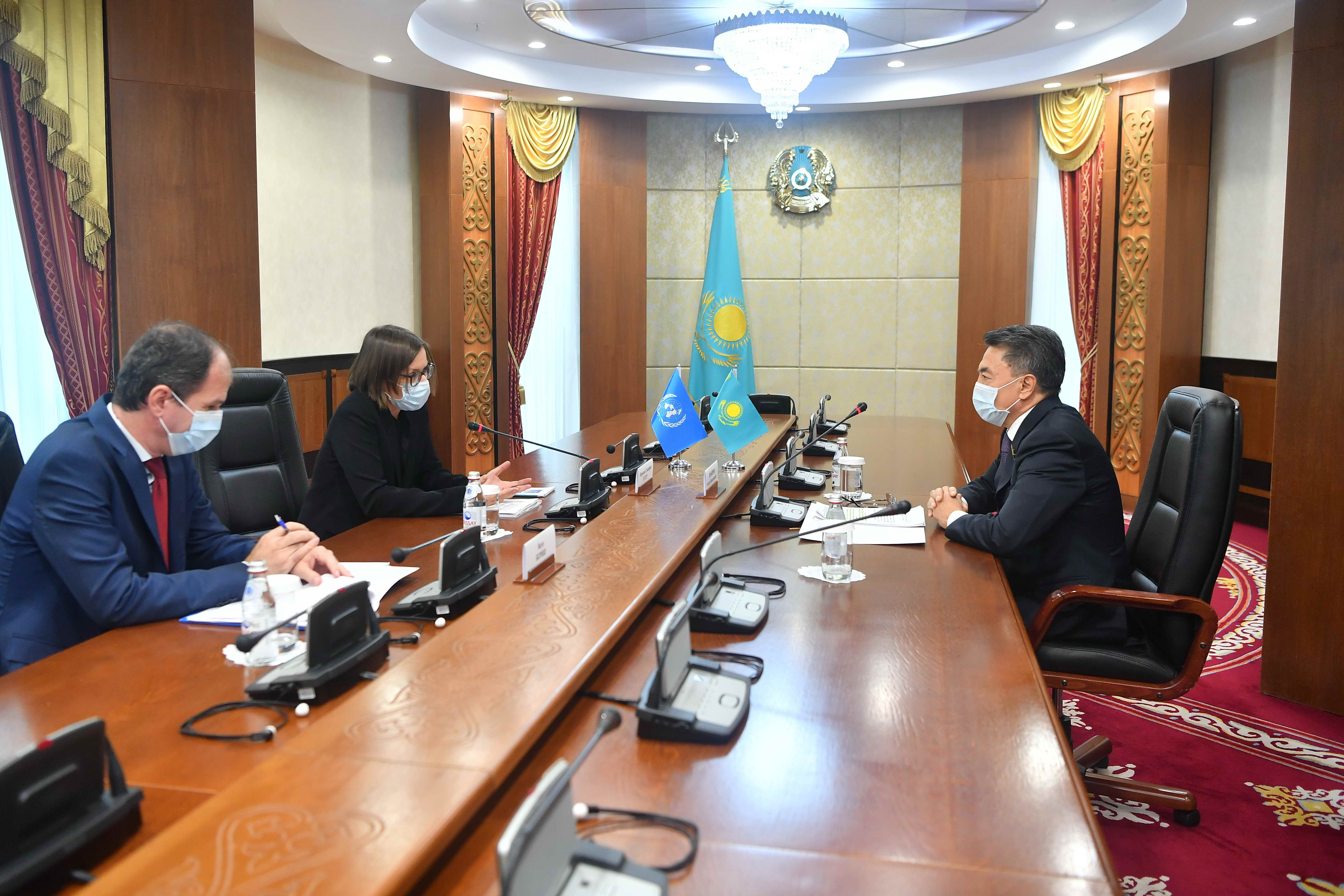 Асқар Шәкіров БҰҰ Бас хатшысының көмекшісімен кездесті