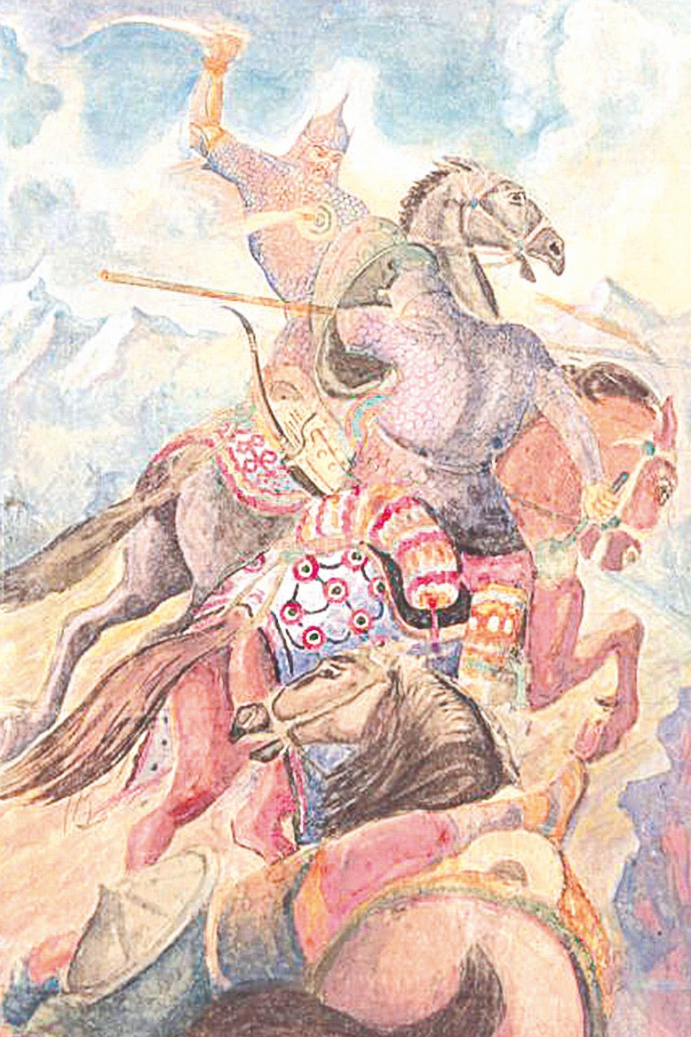 Эпосты бояу тілімен сөйлеткен...