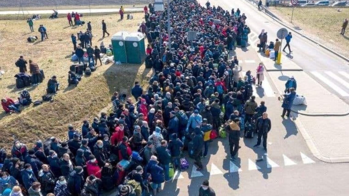 Украинада төрт миллионнан астам босқын шекара асты