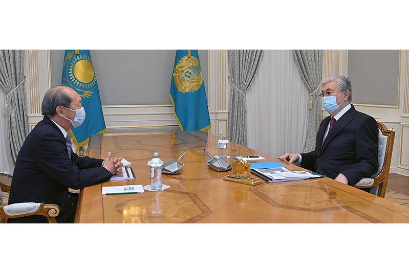 Мемлекет басшысы Шигео Катсуды қабылдады