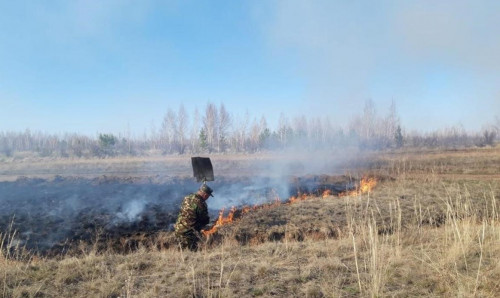 Елорданың жасыл белдеуі аумағында өртке қарсы іс-шаралар өтеді