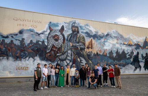 Алматыда Қасым хан бейнеленген мурал пайда болды