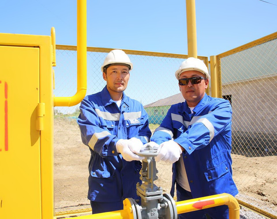 Екі ауылға газ жетті