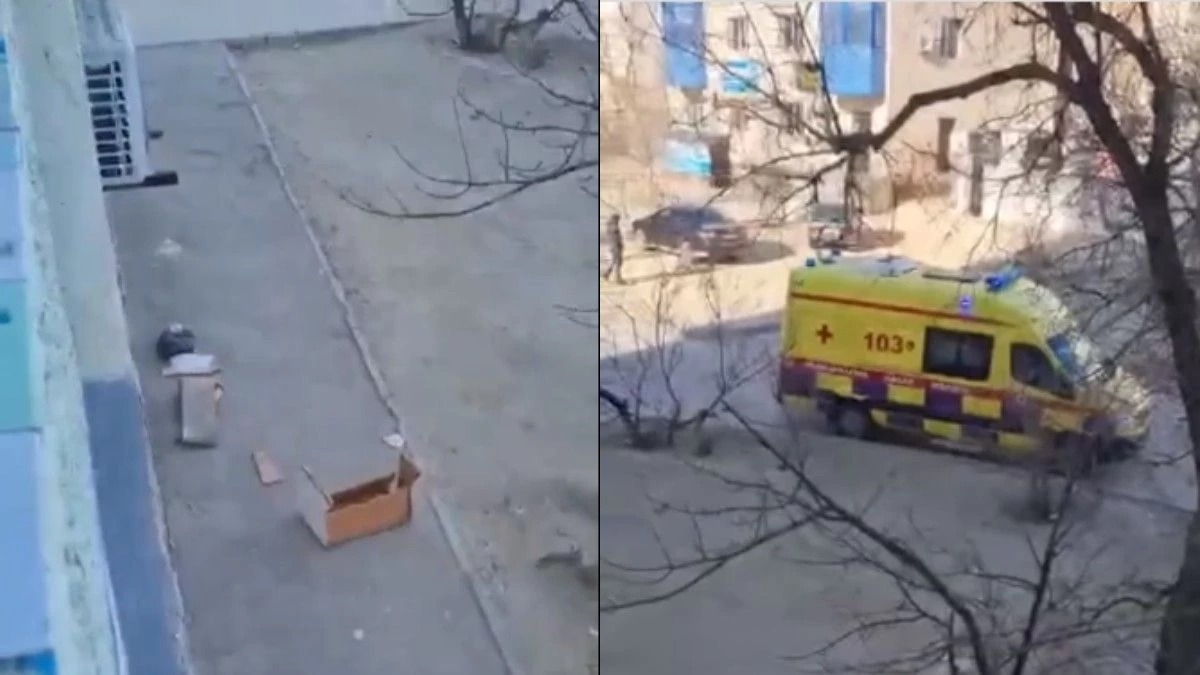 Ақтау тұрғынының үстіне жоғарғы қабаттан лақтырған диван түскен