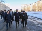 Мемлекет басшысы Степногорск қаласындағы аулалардың бірін аралады