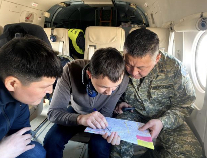 Су тасқыны қаупі жарияланған аймақтарға аэровизуалды барлау жүргізілді