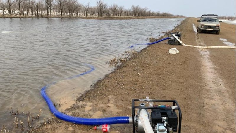 Ақтөбе көшелерін де су басты