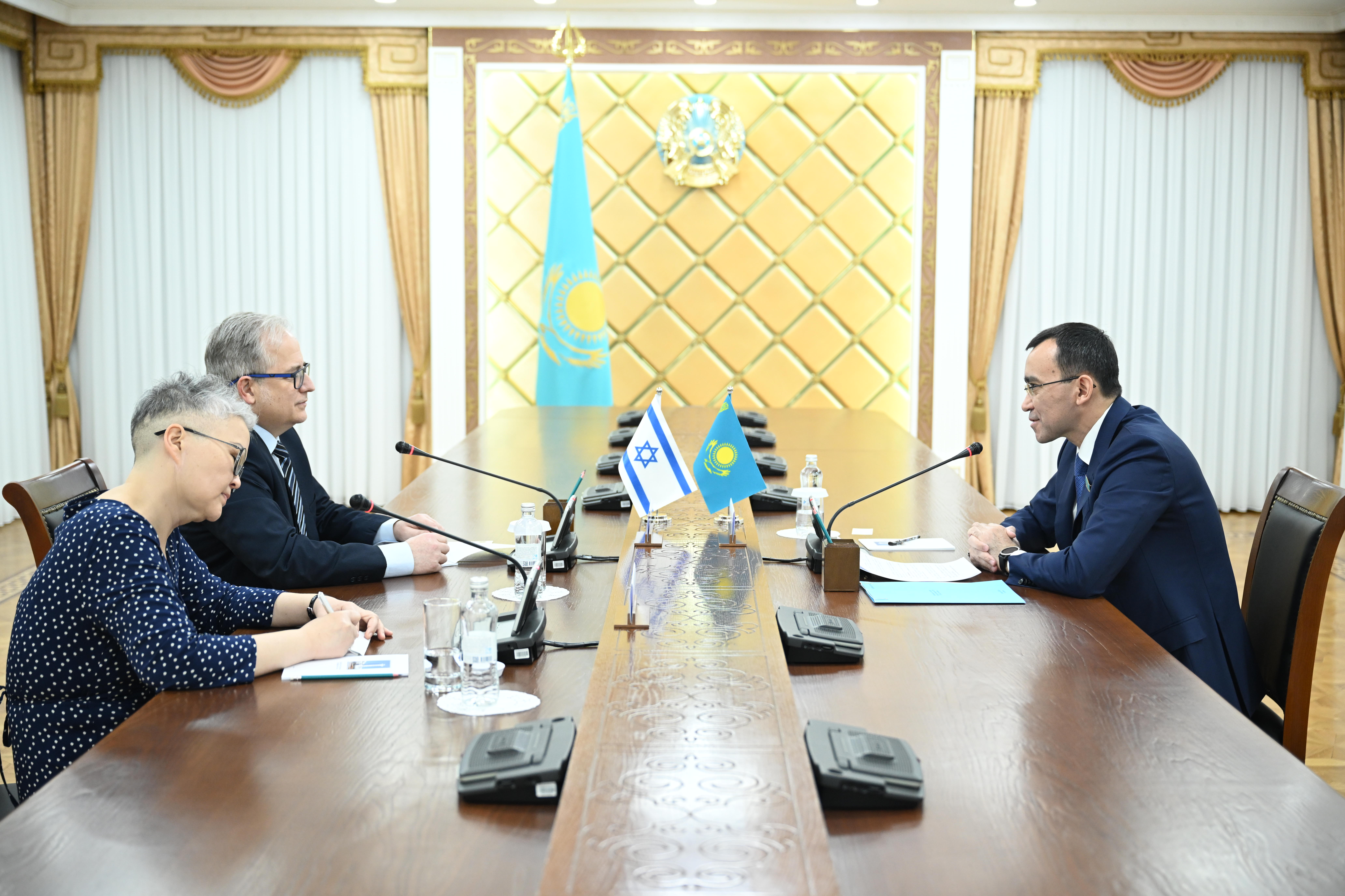 Сенат төрағасы Израиль елшісімен кездесті