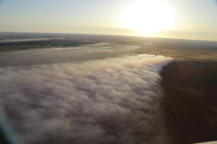 Каспий жағалауында екі күннен бері қамыс өртеніп жатыр