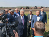 Президент СҚО-дағы «Дайындық Агро» ЖШС-ға қарасты егістік алқабын аралады